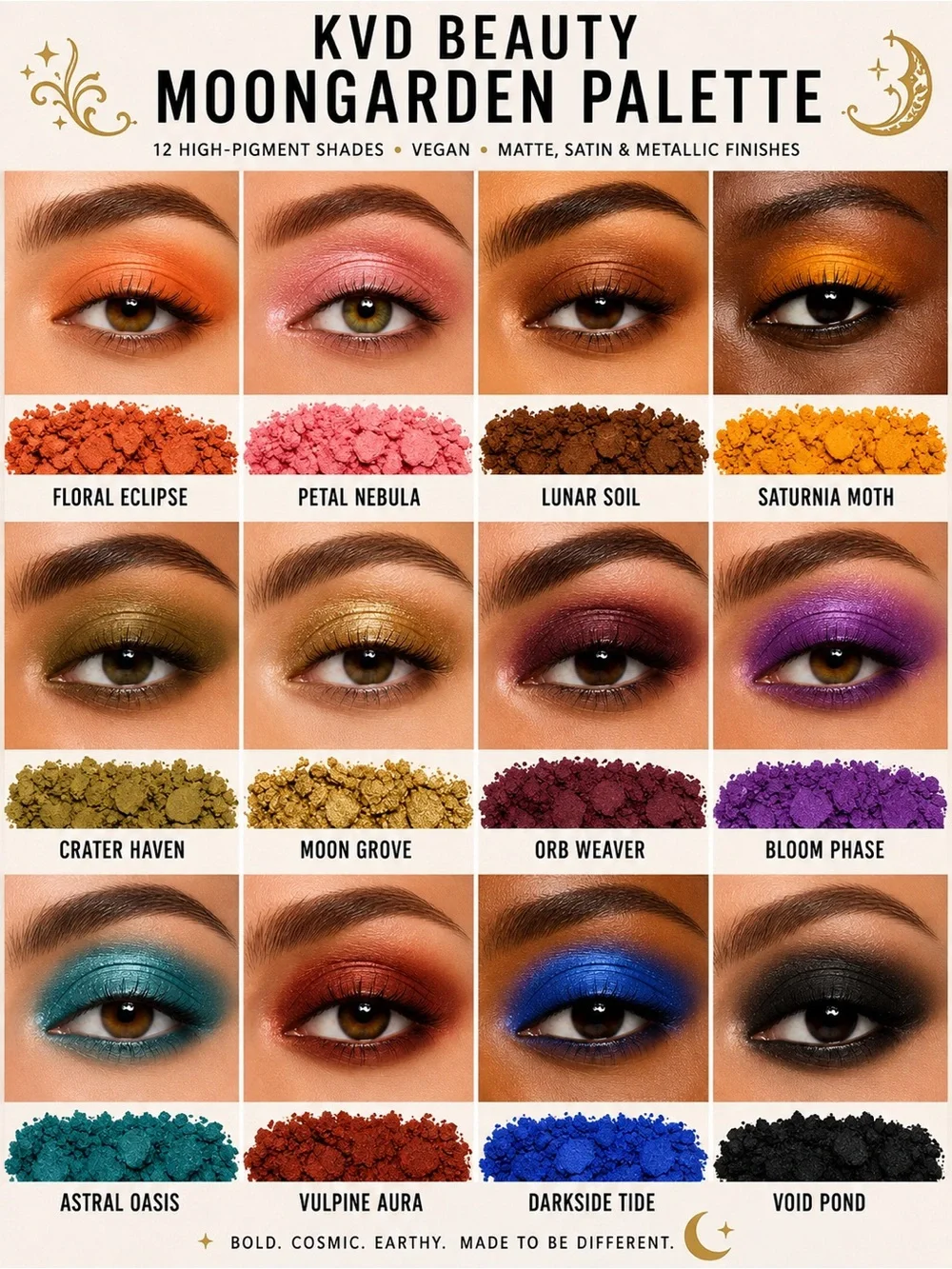 Kat Von D KVD Beauty Moongarden Vegan Eyeshadow Palette